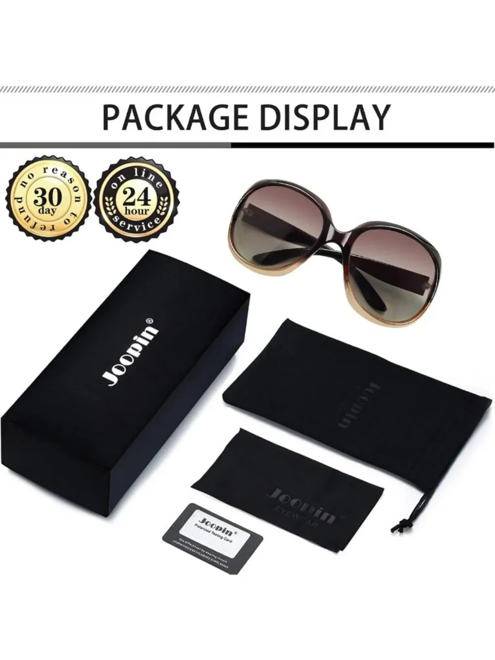 Trendy Oversized Polarized Sunglasses for Women - UV Protection, Large Shades